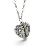 El Regalo Dumila You are My Sunshine Love Pendant Necklace with Engraved Hidden Message Locket for Women (Silver Wing)