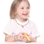 El Regalo 3PCs Kids Butterfly Stretch Necklace, Bracelet & Ring Set for Girl/Toddler- Princess Jewelry Accessories for Girls