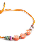 El Regalo 2PCs Cute Kids Fruits Beads Bracelet Rakhis Set for Brother/Bhai - Kids Rakhis with Roli Chawal in Gift Box - Adorable Fruit Charm Rakhis for Boys (Cute Rakhi Set-6)