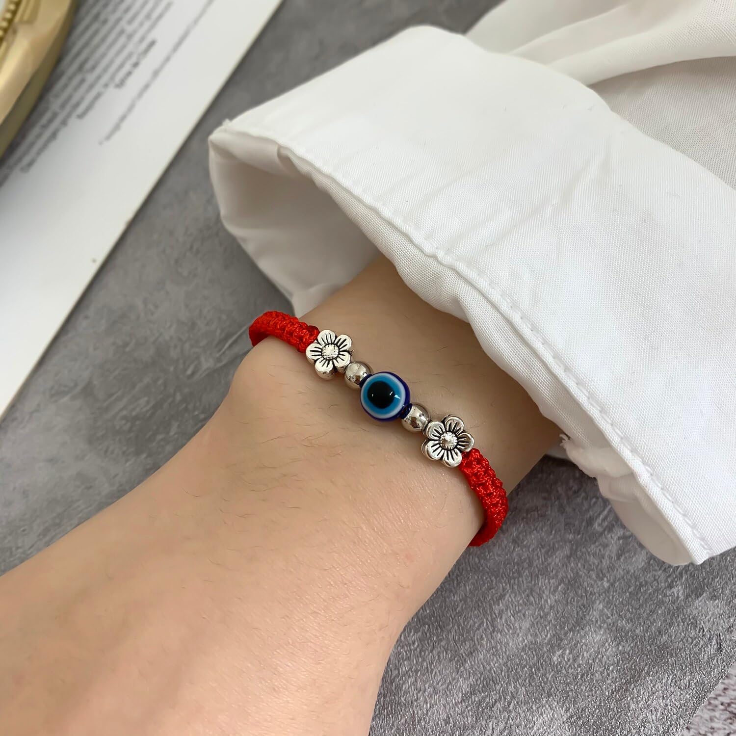 El Regalo 2PCs Evil Eye Rakhi Combo Set for Bhai-Bhabhi or Bhai-Bhatija/Bhatiji- Eye Rakhis Set with Roli Chanwal, Rakhi Card in Rakhi Gift Box (Option-1)