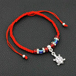 El Regalo Unisex Adult Lucky Kabbalah Evil Eye Hamsa Braided Adjustable Strand Macram Bracelets Set - 5 Pieces - Charms Option -2