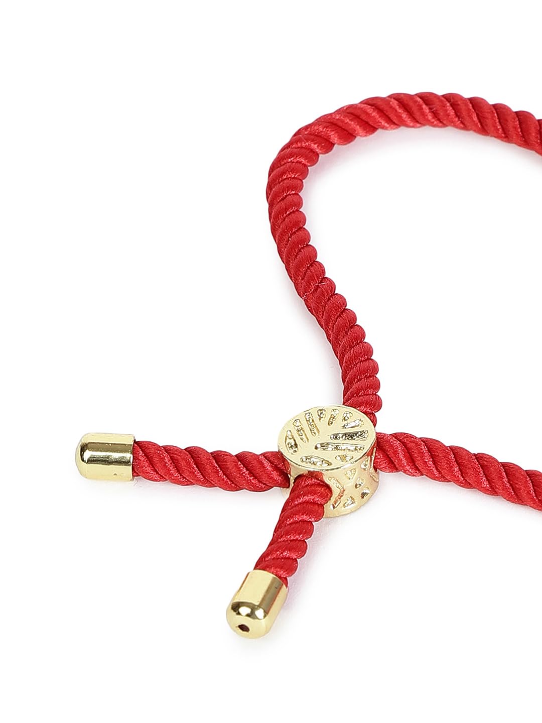 El Regalo Name Initials Evil Eye Bracelet Rakhi for Brother- Name Letter CZ Rakhi with Roli Chawal, Message Card in Rakshabandhan Box for Bhai (Red- C)