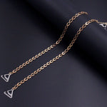 El Regalo 1 Pair Fancy Designer Chain Bra Straps for Off Shoulder Dresses or Wedding/Evening Gowns- Fancy Lingerie Straps Accessories (Golden)