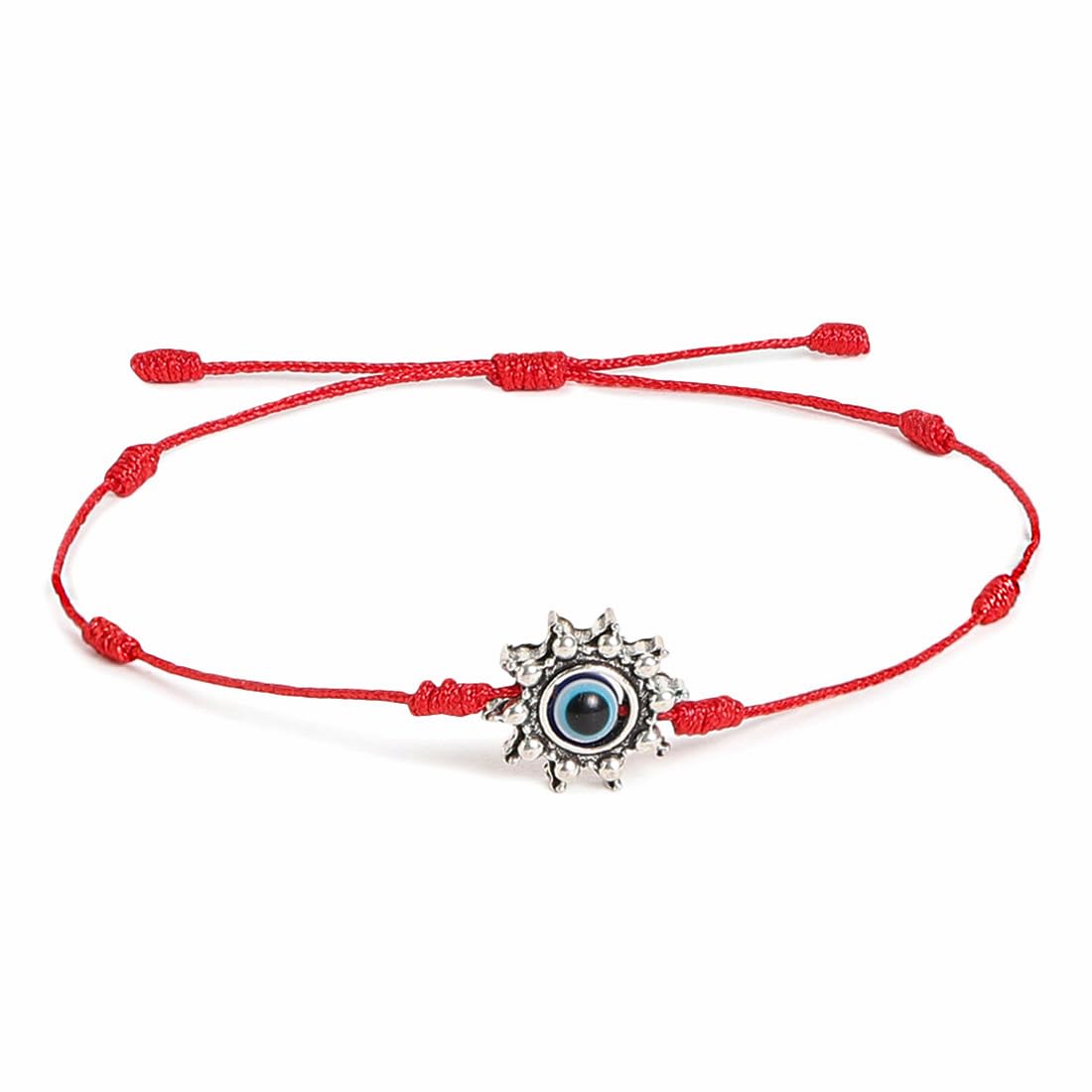 El Regalo 2PCs Evil Eye Rakhi Combo Set for Bhai-Bhabhi or Bhai-Bhatija/Bhatiji- 2 Evil Eye Rakhis with Roli Chanwal, Rakhi Card in Rakhi Gift Box (Option-2)