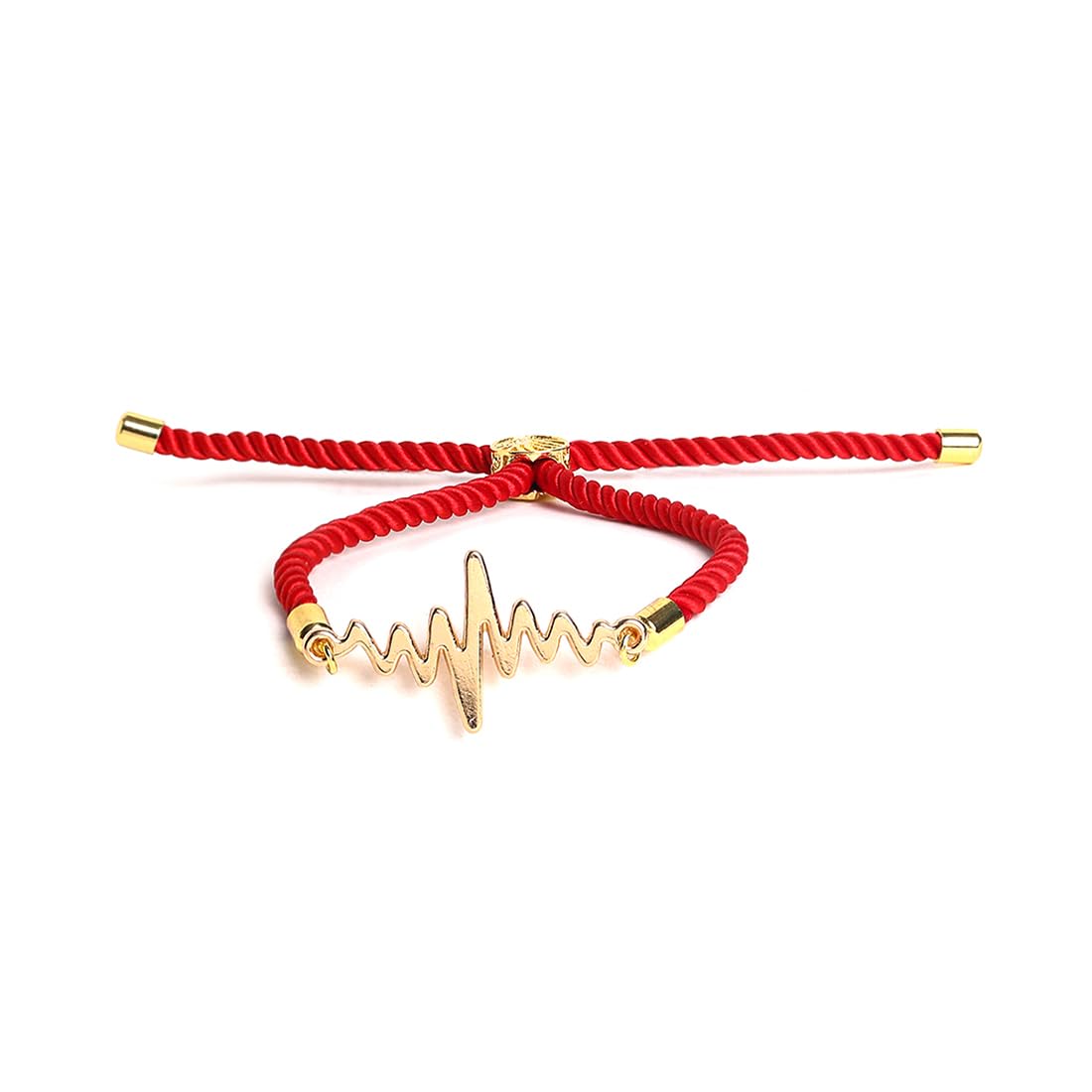 El Regalo Unisex Adult 2Pcs Heart Beat Rakhis Combo For Bhaiya/Bhabhi- Designer & Meaningful Rakhi Set With Roli Chawal, Rakhi Message Card In Rakhi Gift Box For Brother/Sister-In-Law