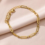 El Regalo 1 PC Stainless Steel Anklets for Women/Girls - 18K Gold Plated Paperclip Chain, Heart, Bow & Daisy Flower Ankle Bracelets - Anti-Tarnish, Waterproof Summer Beach Jewelry Gift (Style-1, 1)