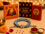 El Regalo Braided Superhero Charm Bracelet Rakhi for Kids & Teen Brothers- Hero A - Grey White
