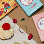 El Regalo 1PC Cute Kids Nazaria Rakhi for Little Brother - Kids Chrams Nazaria Rakhis for Babies/Toddlers with Roli Chawal, Rakhi Message Card in Rakhi Gift Box (Rainbow Cloud Nazaria)