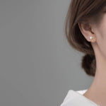 El Regalo Cute Pearl Ear Cuffs Wrap Earrings for Non Pierced Ears- Minimalist Non Piercing Cross Criss Cartilage Clip On Ear Cuffs For Women