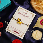 El Regalo Kids Nazaria Rakhi for Little Brother - Cute Chrams Nazaria Rakhis for Babies/Toddlers with shagun, Rakhi Message Card in Rakhi Gift Box (Lion)