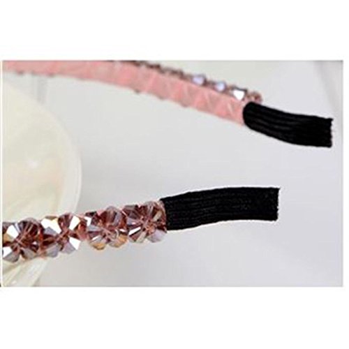 El Regalo Crystal Flowers Sleek Fancy Sparkly Party Hairband for Girls & Women | Party Hair Accessories, Hairbands, Headband (Purple)