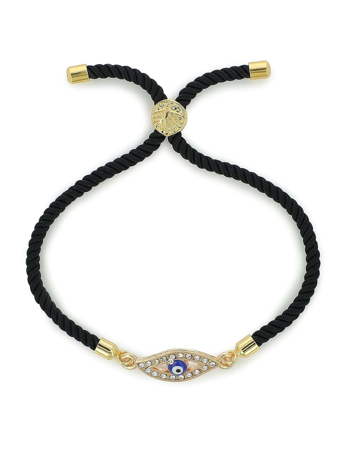 El Regalo Statement1PC Evil Eye Rakhi with Roli Chawal & Rakhi Message Card in Gift Box- Lucky Protection Rakhi to Avoid Negative Energies for Brother/Sister-in-Law/Niece or Nephew (Option-1)