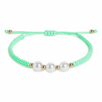 El Regalo 2PCs Pearls Rakhi Combo Set for Bhaiya-Bhabhi/Bhai- Bhatija/Bhatiji- Rakhi Gift Combo with 2 Pearls Rakhi, Roli-Chawal Shagun Pack, Message Card in Gift Box (Neon Green)