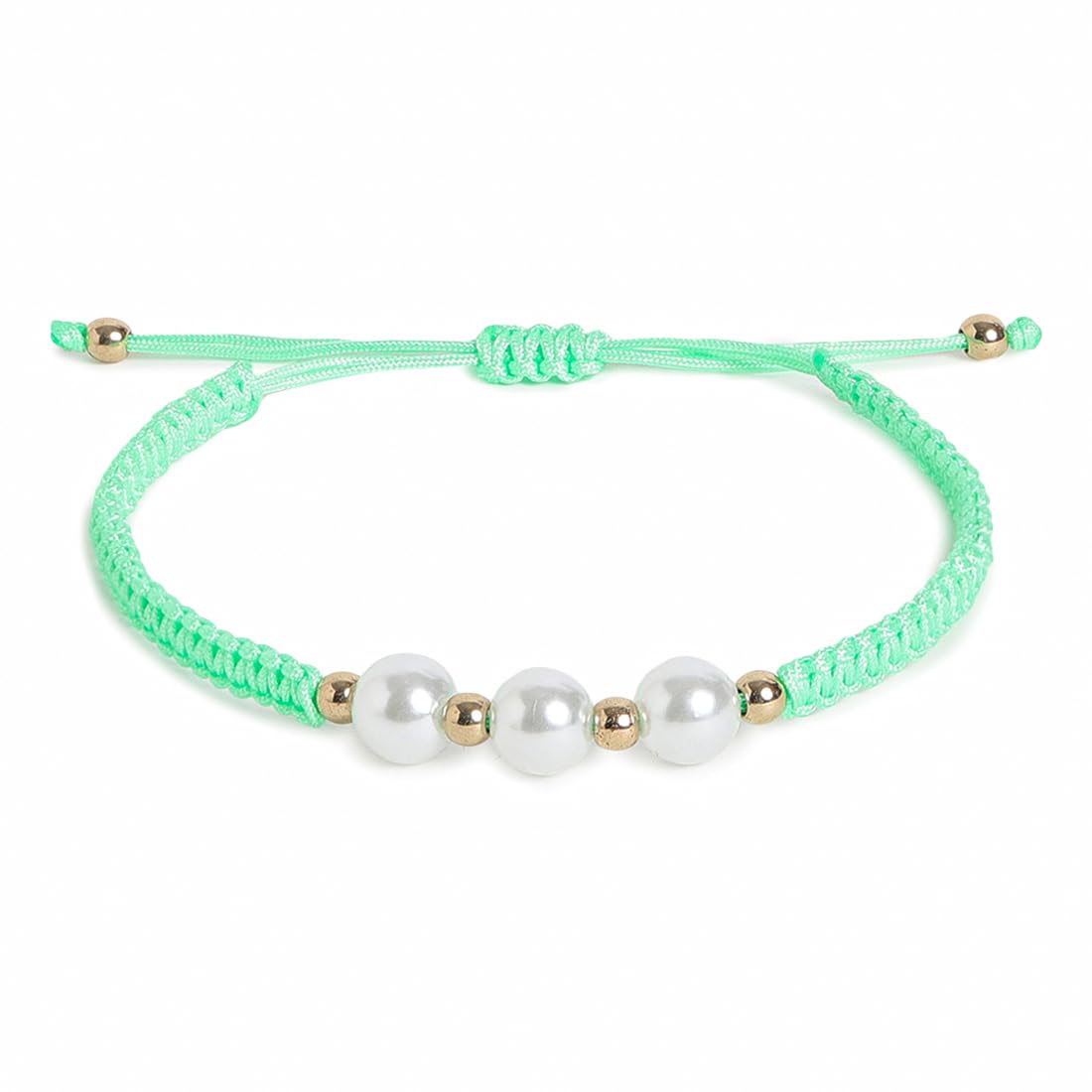 El Regalo 2PCs Pearls Rakhi Combo Set for Bhaiya-Bhabhi/Bhai- Bhatija/Bhatiji- Rakhi Gift Combo with 2 Pearls Rakhi, Roli-Chawal Shagun Pack, Message Card in Gift Box (Neon Green)