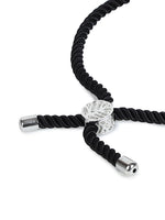 El Regalo Name Initials Evil Eye Bracelet Rakhi for Brother- Name Letter CZ Rakhi with Roli Chawal, Message Card in Rakshabandhan Box for Bhai (Black-C)