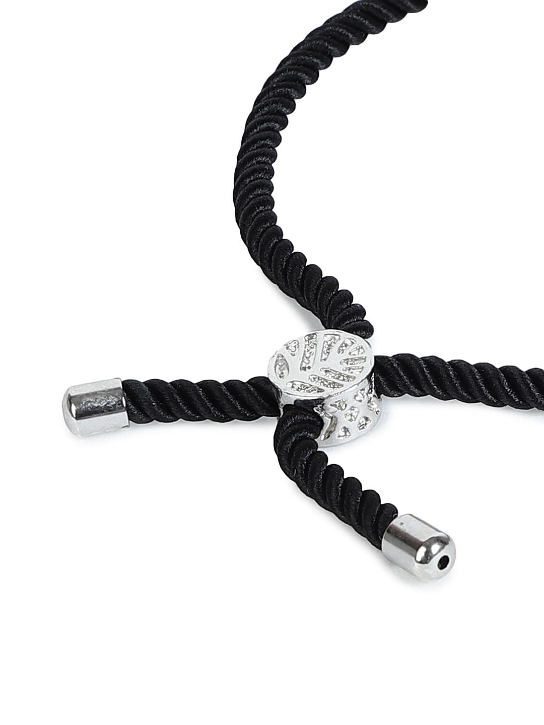 El Regalo Name Initials Evil Eye Bracelet Rakhi for Brother- Name Letter CZ Rakhi with Roli Chawal, Message Card in Rakshabandhan Box for Bhai (Black-C)