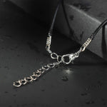 El Regalo Men's Retro Stainless Steel Bruce Lee Style Wolf Pendant Necklace | Men Jewelry | Men Pendant Necklace (Black)