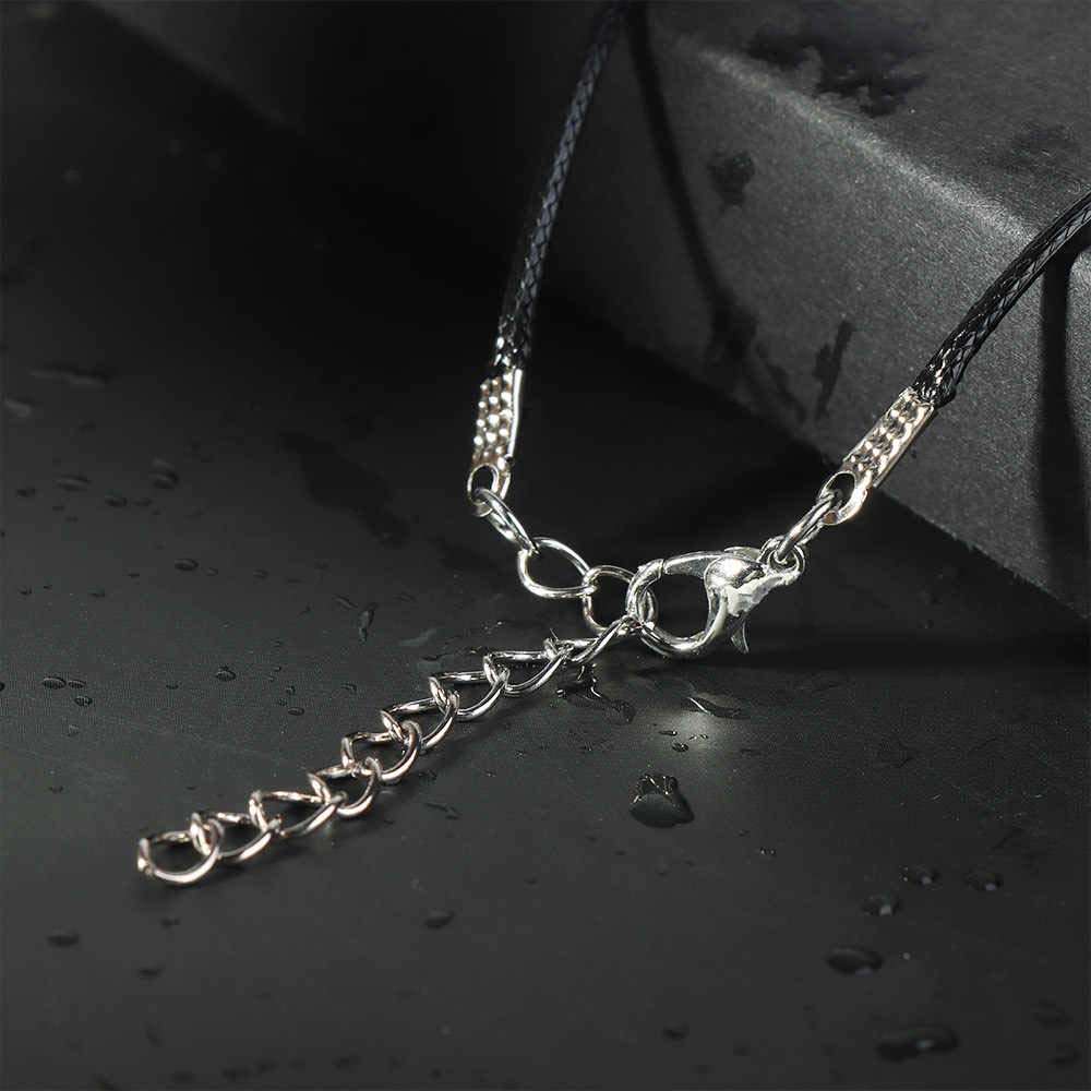 El Regalo Men's Retro Stainless Steel Bruce Lee Style Wolf Pendant Necklace | Men Jewelry | Men Pendant Necklace (Black)