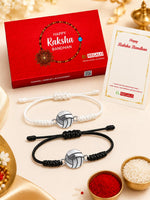 El Regalo 2PC Sports Rakhi for Kids | Sports Ball Bracelet Rakhis Combo Set for Brother/Niece/Nephew- Rakhi for Sports Lovers with Roli-Chawal, Message Card in Rakhi Gift Box (Option-3)