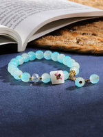 El Regalo Dreamy Gradient Colorful Beaded Bracelets with Cute Charms for Girls & Women (Style-2)