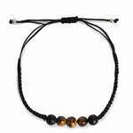 El Regalo 1 PC Natural Tiger Eye Stones Rakhi for Brother/Bhai- Natural Stones Rakhi with Roli-Chawal Shagun, Rakhi Message Card in Rakhi Gift Box