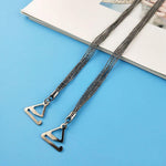 El Regalo 1 Pair Fancy Designer Bra Straps for Off Shoulder Dresses or Wedding/Evening Gowns (Gun Black Chain)