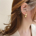 El Regalo Western Golden Coin Pendant Hoop Earrings - Classic Hoops with Light Disc Charms - Elegant and Versatile Jewelry for Women - Luxurious and Sophisticated Design