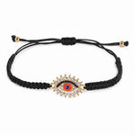 El Regalo 1PC Evil Eye Rakhi for Bhai/Bhabhi/Bhai/Bhatija/Bhatiji- Fancy Evil Eye Rakhi with Roli Chanwal, Rakhi Card in Rakhi Gift Box (Option-4)