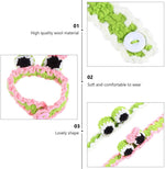 El Regalo 1PC Cute Hand Knitted Unisex Bracelets for Kids/Teens- Unique Adjustable, Soft, Knitted Crochet Bracelets for Babies/Toddlers/Kids/Teens (Googly Eyes Band)