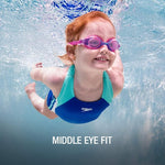 El Regalo Kids Swim Goggles Clear Wide Vision Swimming Goggles Anti Fog Kids Pool Goggles Silicone Frame Children Goggles (upto 9 years old kids) (Magenta)