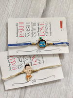 El Regalo 2 PCs Kids Rakhis Combo Set - beautiful 2 Kids Rakhis Set with shagun, Rakhi Message Card in Rakhi Gift Box for Little Brother/Niece/Nephew (Bal Ganesha & Krishna Rakhi)