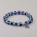 El Regalo 2 PCs Evil Eye Hamsa Hand Couple Rakhi Set for Bhaiya & Bhabhi- Bhaiya Bhabhi Rakhi Combo with Roli Chawal, Rakhi Message Card in Rakhi Gift Box (Option-2)