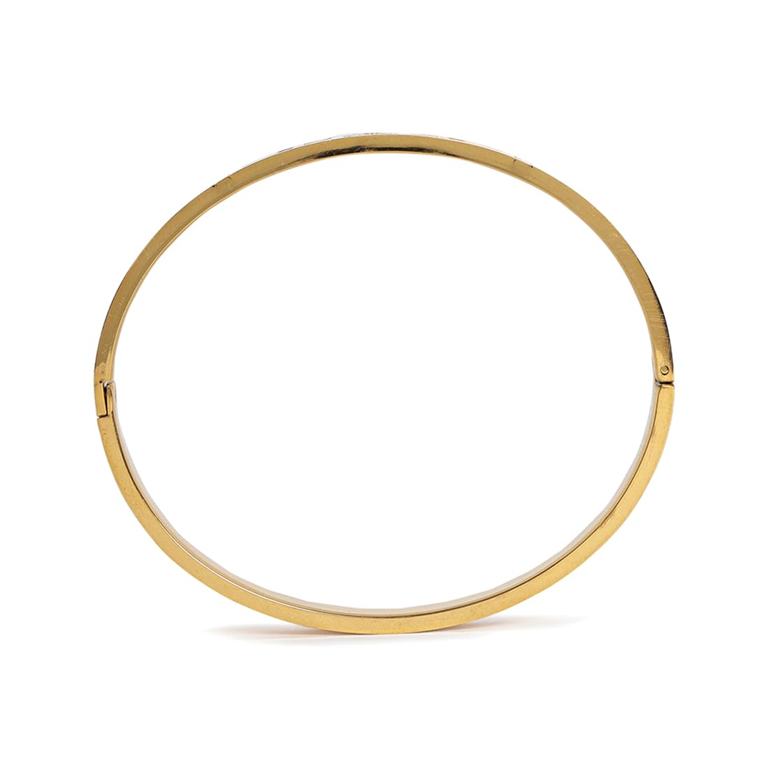 El Regalo 1 PC OM Trident Engraved Bracelet Rakhi for Brother - Designer Stainless Steel Anti Tarnish OM Rakhi with Roli Chawal, Rakhi Message Card in Rakhi Gift Box (Golden)
