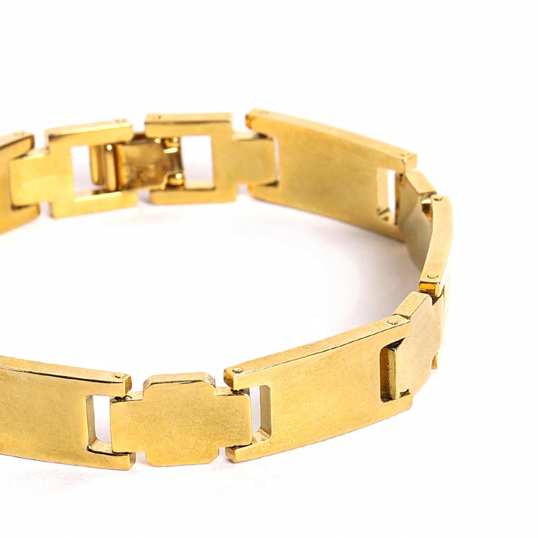 El Regalo 1 PC Stainless Steel Men Chain Bracelet- Anti Tarnish/Rust Free/Waterproof Stainless Steel Chain Bracelets for Men | Men Jewelry- Gift for Him (Option-2)