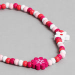 El Regalo 2 PCs Kids/Toddlers/Girls Wooden Beads Handmade Necklace & Bracelet Jewelry Sets (1 Necklace & 1 Bracelet) (Option-1)