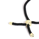 El Regalo 1 PC Stainless Steel OM/Aum Rakhi for Brother - Anti Tarnish Adjustable Rakhi Bracelet for Bhai/Bhatija- Comes with Message Card, Roli-Chawal & Rakhi Box (Golden OM Rakhi)