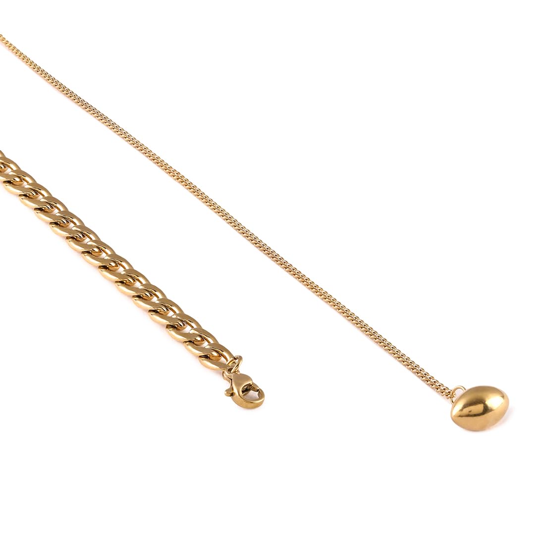 El Regalo Elegant Warterproof 18K Gold Plated Pearl Dainty Ball Bead Chain Necklace - Stainless Steel Anti-Tarnish Jewelry for Women, Girls (Big Pearl Tassel)