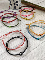 El Regalo Cute Evil Eye Bracelet - Lucky Evil Eye Adjustable Unisex Bracelet Avoid Negative Energy for Girls/Boys/Men/Women (Red)