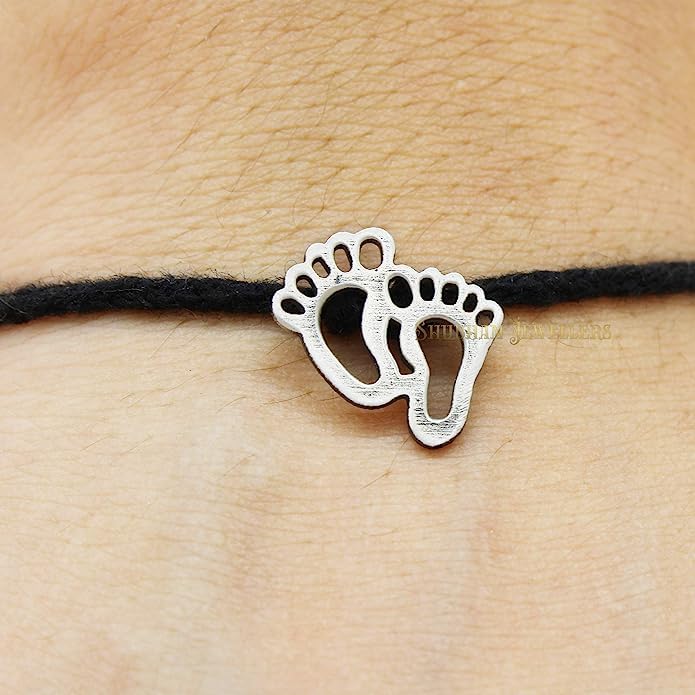 El Regalo 1PC Black Thread Adjustable Nazarbattu Anklet for Kids/Teens Girls & Women- Nazarbattu, Nazaria Thread Fashion Anklets for 1Leg (Baby Foot Nazarbattu Anklet)