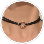 El Regalo Minimalist Black Valvet Choker Necklace for Girls & Women- Simple Black Velvet Punk Choker Collar Necklace