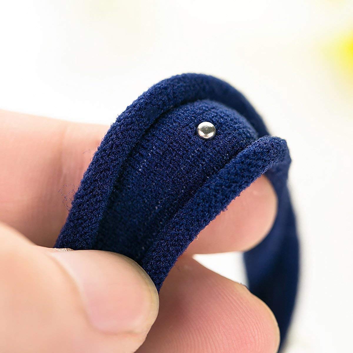 El Regalo Imitation Pearls Elastic Rubber Band Ties Ponytail Holder Scrunchy (Combo Set of 6) | Fancy Rubber Bands for Girls & Women | Fancy Rubber Bands for Hairs (Mixed Dark Colors)