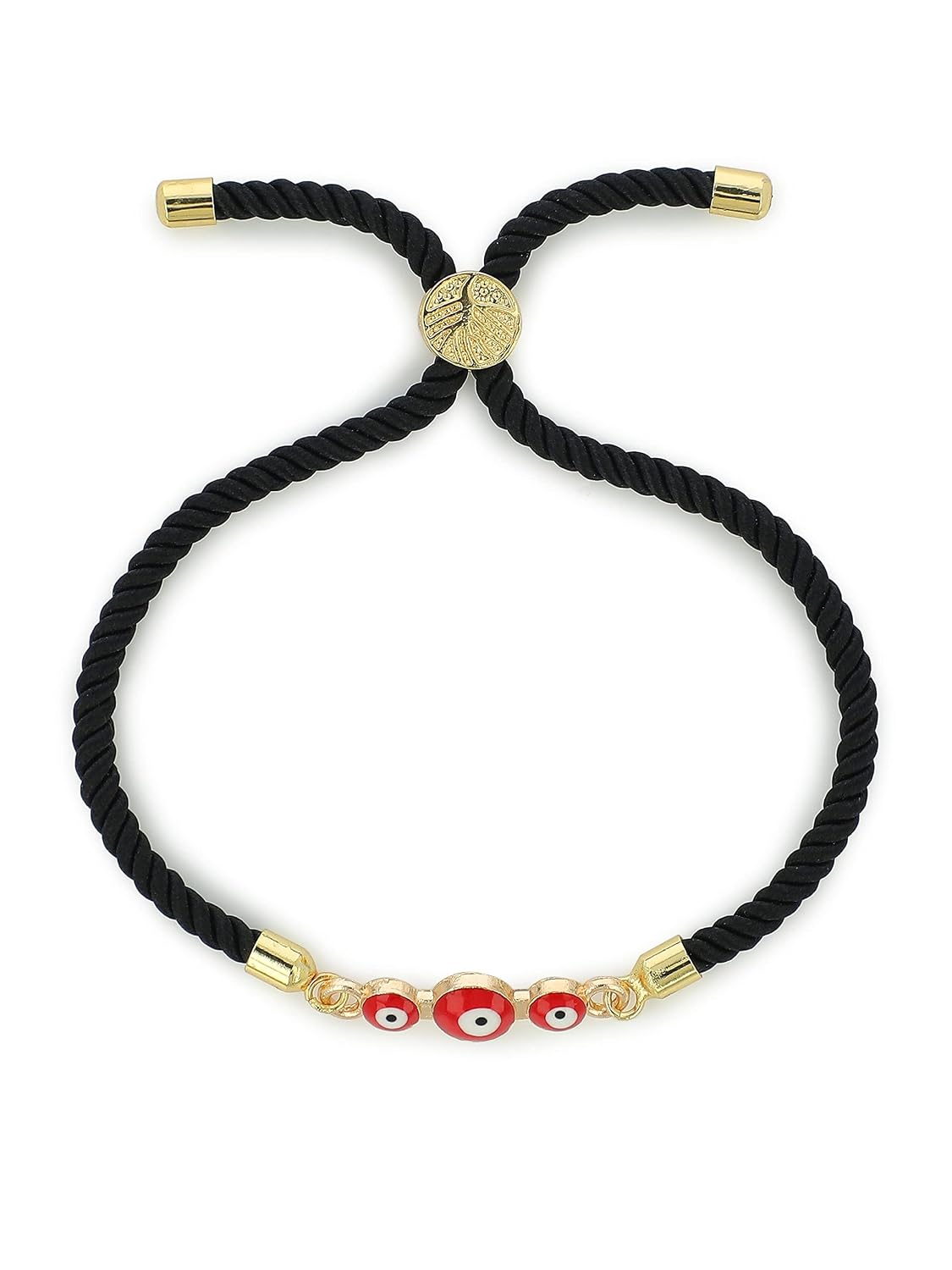 El Regalo 1PC Evil Eye Rakhi for Brother with Roli Chawal & Rakhi Message Card - Minimalist rakhi for Brother/Sister-in-Law/Niece or Nephew (Style-5)