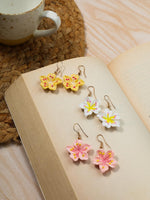 El Regalo 10 Pairs Earrings Combo Set- Colorful Flower Hoops and Hooks Earrings Set for Girls & Women (Style-2)