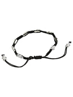 El Regalo Oxidized Turtle German Silver Thread Adjustable Beaded Bohemian Fashion Charm Anklets for Women & Girls | 1 Leg Anklets for Girls & Women (1 PC) (Turtle Black Beads Anklet)
