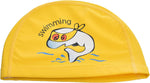 El Regalo 1PC of Cute Kids Dolphin PU Swimming Caps for Girls & Boys- Waterproof, Animal Print Swimming Cap (for Kids 6-12 Years) (Yellow Fish Swim Cap)