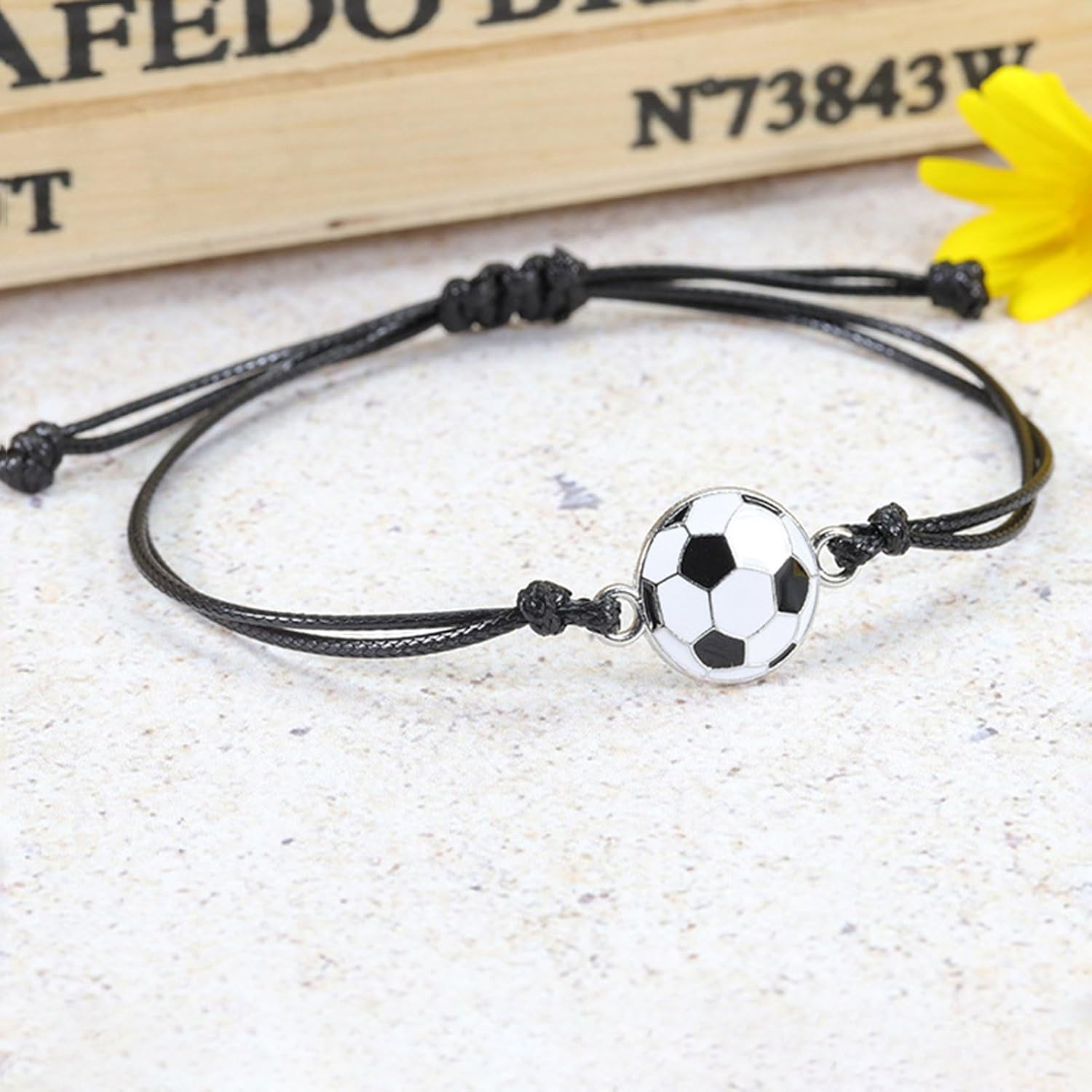 El Regalo 2 PCs Sports Ball Unisex Adjustable Bracelets Set for Kids/Girls/Boys/Teens/Men/Women - Basket Ball, Football, Baseball (Style-2)