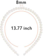 El Regalo 3 PCs Kids Pearl Hairband, Flower Pearl Necklace & Bracelet Set for Girls, Kids Jewelry Set with Necklace, Bracelet & Hairband