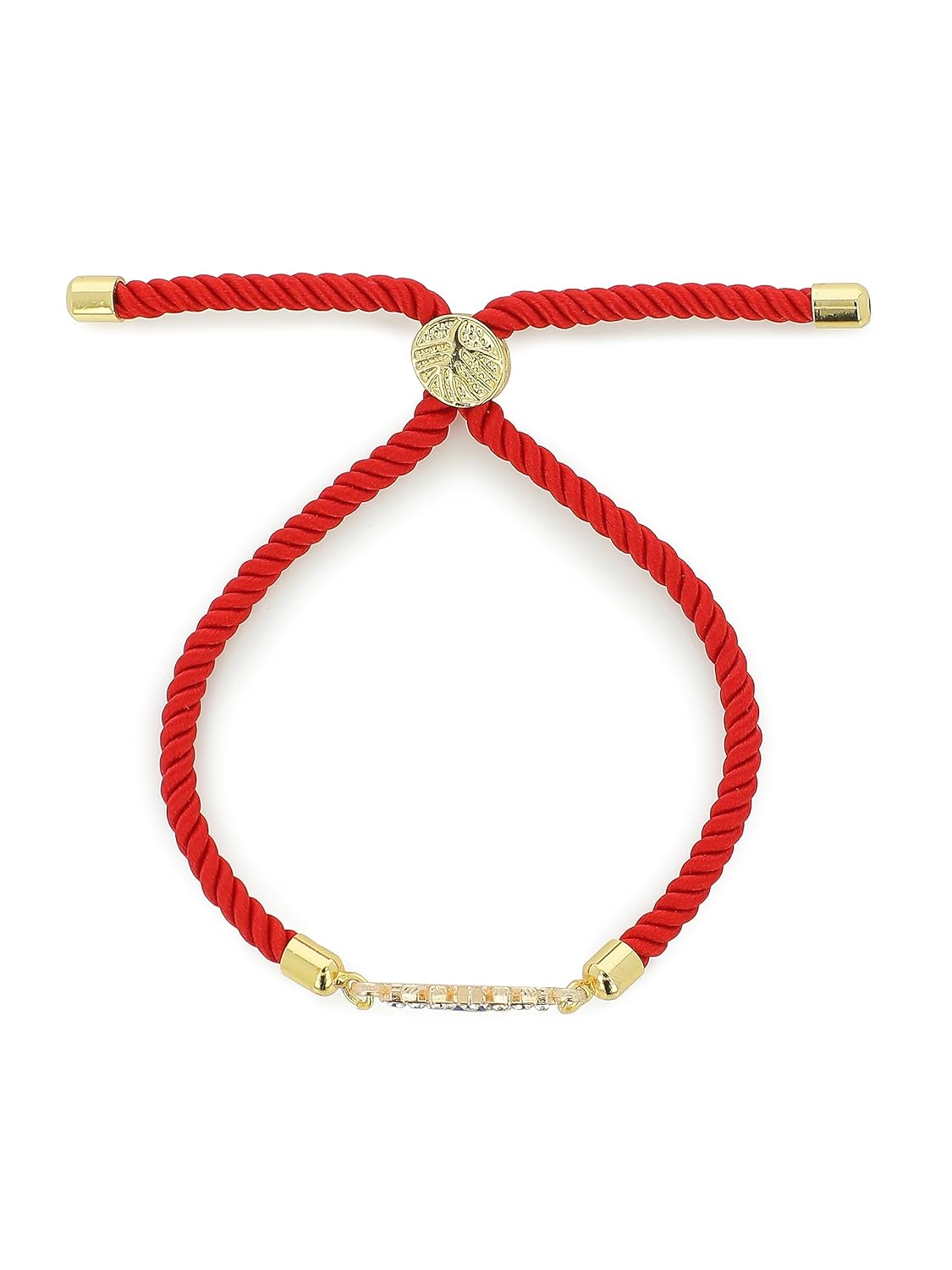 El Regalo Fancy 1PC Evil Eye Rakhi with Roli Chawal & Rakhi Message Card - Lucky Protection Rakhi to Avoid Negative Energies for Brother/Sister-in-Law/Niece or Nephew (Style-5)