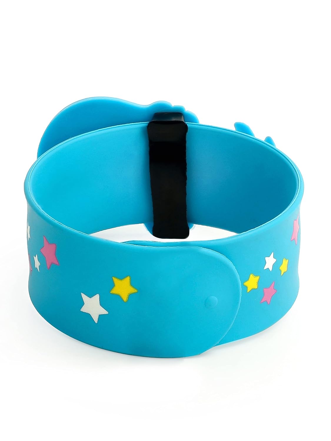 El Regalo 2 PCs Mermaid Snap Silicon Slap Wristband for Girls & Boys- Kids Party Favors, Mermaid and Stars Slap Bands for Kids Girls Boys (Magenta & Blue)