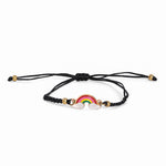 El Regalo 2PCs Cute Kids Rainbow Bracelet Rakhi Combo Sets- Fancy Kids Rakhi for Brother/Sister/Niece or Nephew with Roli Chwal, Rakhi Message Card in Rakhi Box for Babies/Toddlers/Kids (Option-2)